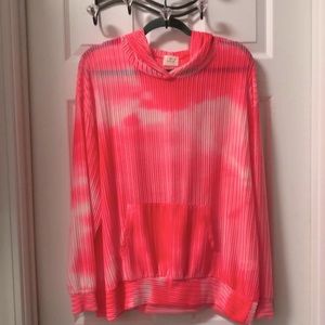 Blue Buttercup Tie Dye Mesh Hoodie